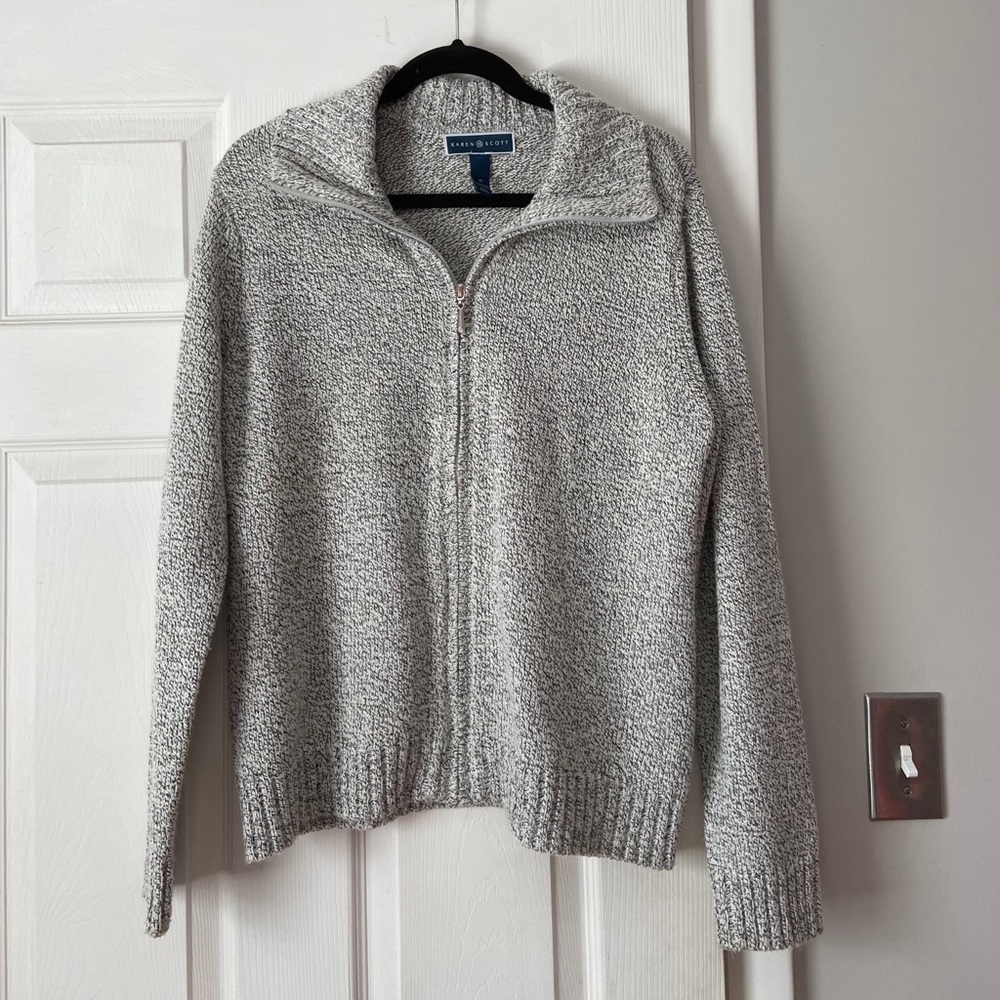 🖤Karen Scott zip sweater💗💗